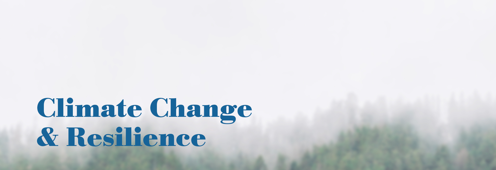 Climate Change & Resilience