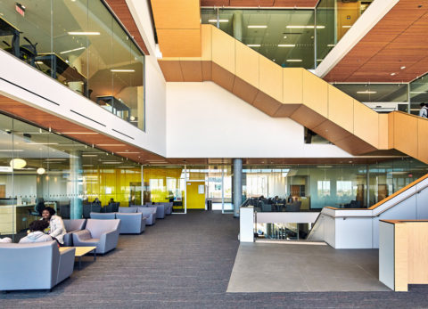 Interior of Humber College Learning Resource Commons