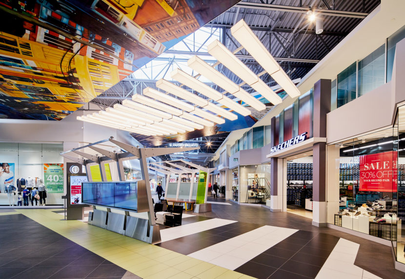 Interior of Tsawwassen Mills Shopping Centre